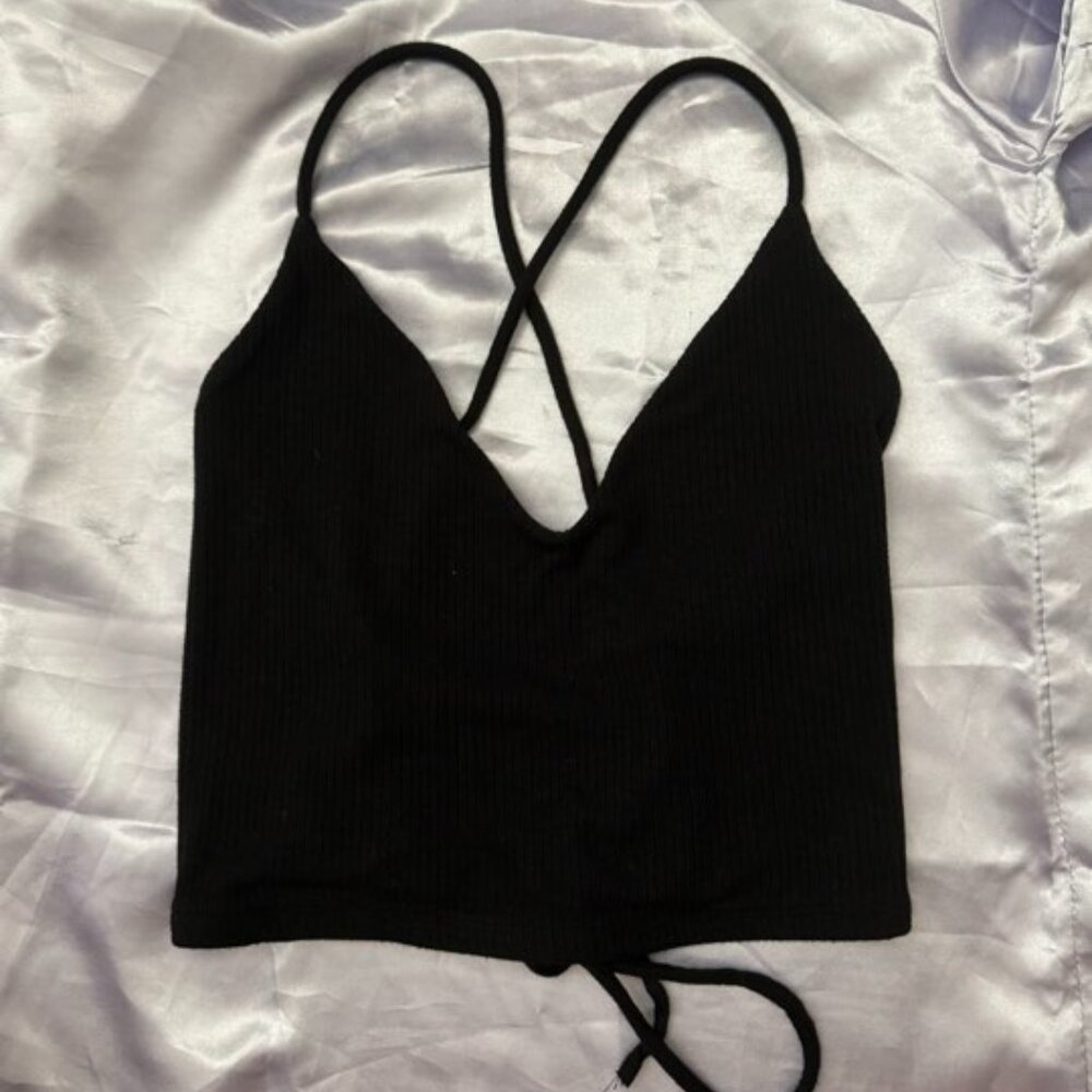 Garage Criss Cross Open Back Tank Top